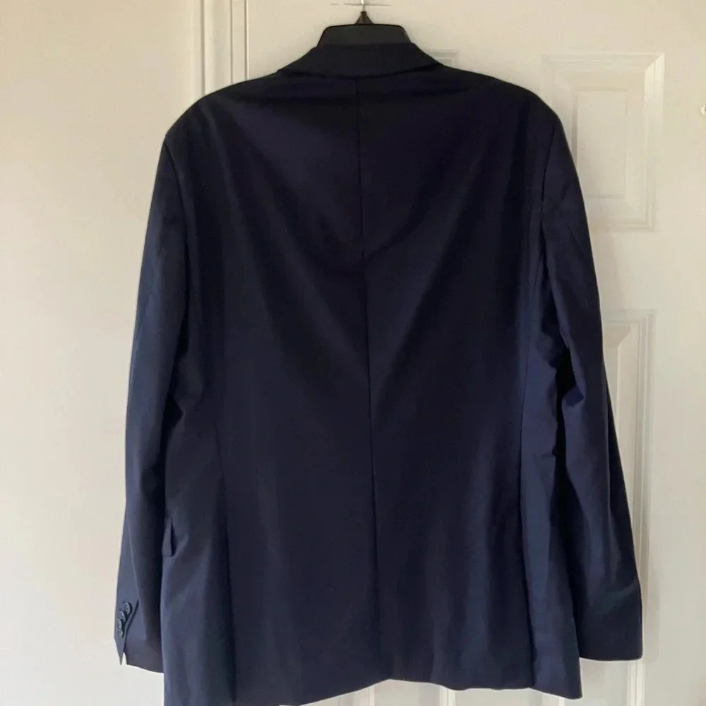 NWT Hugo Boss Virgin Wool Navy Slim Fit Herrel / Grace Travel Suit Jacket - Picture 3 of 10
